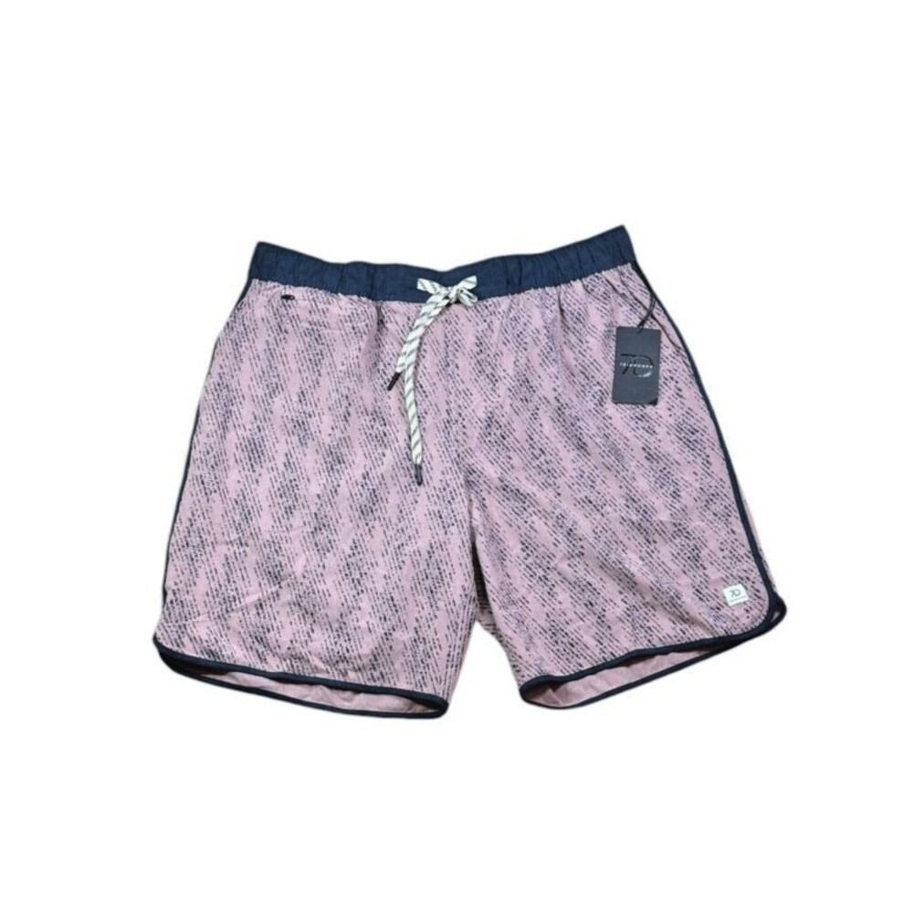 7 Diamonds Core Active Shorts Mens Size XL Pink Athleisure Drawstrings 8" Trunks - Picture 1 of 9